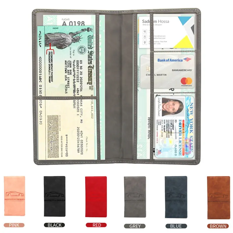 

Флюоресцентный ультратонкий держатель для водительского удостоверения, идентификационная сумка, Обложка «сделай сам» для автомобильных документов, бумажник унисекс