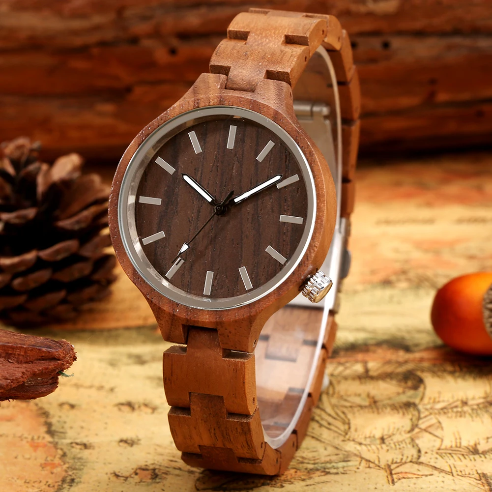 Wooden Watches for Men Natural Walnut Wooden Minimalist Fashion Quartz Wristwatches Gift Luxury Watch Men Reloj De Madera
Wooden Watches for Men Natural Walnut Wooden Minimalist Fashion Quartz Wristwatches Gift Luxury Watch Men Reloj De Madera
