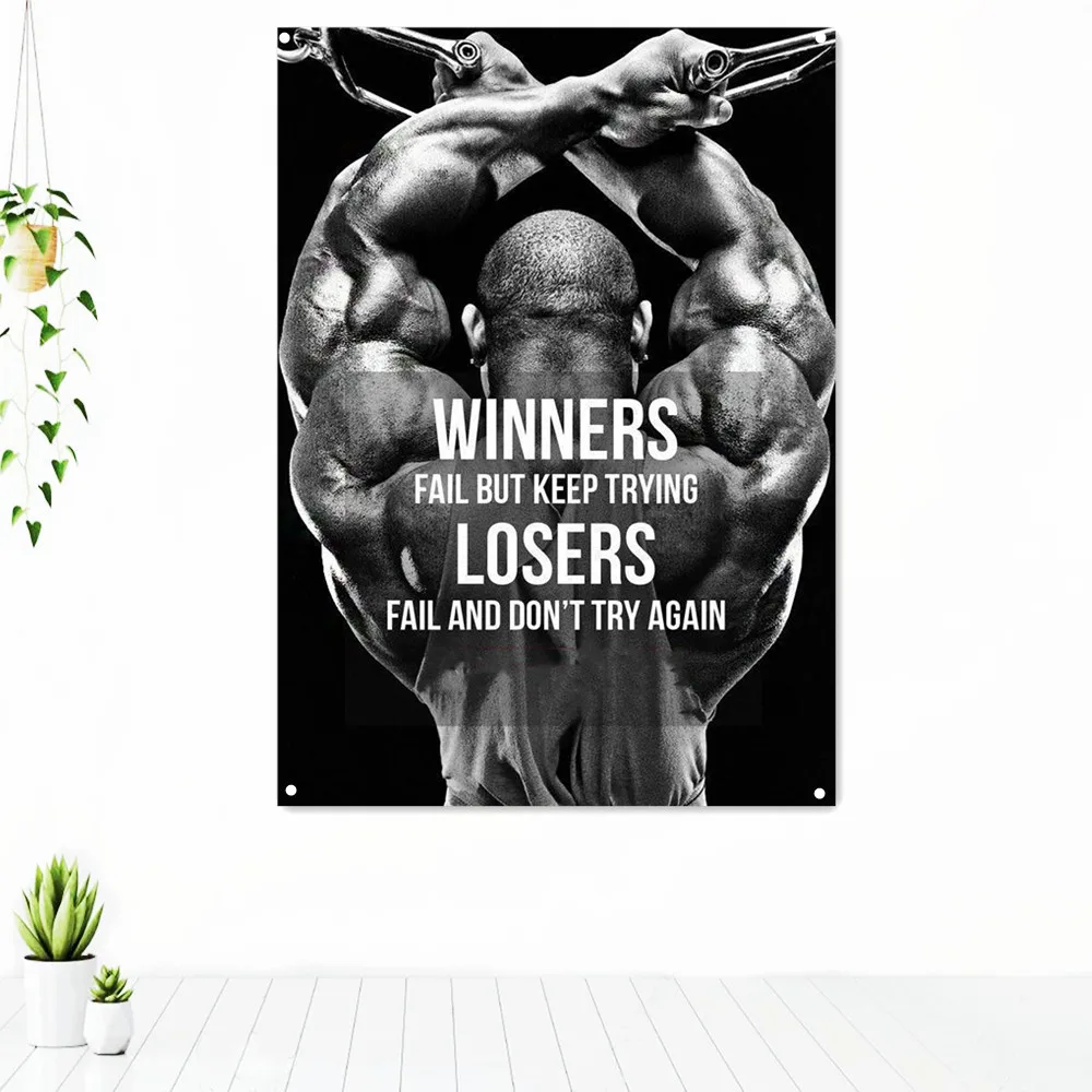 WINNERS FAIL BIT KEEP TRYING Bodybuilding Workout Inspirational Quotes Poster Decorative Banner Flag Tapestry Gym Wall Decor
WINNERS FAIL BIT KEEP TRYING Bodybuilding Workout Inspirational Quotes Poster Decorative Banner Flag Tapestry Gym Wall Decor