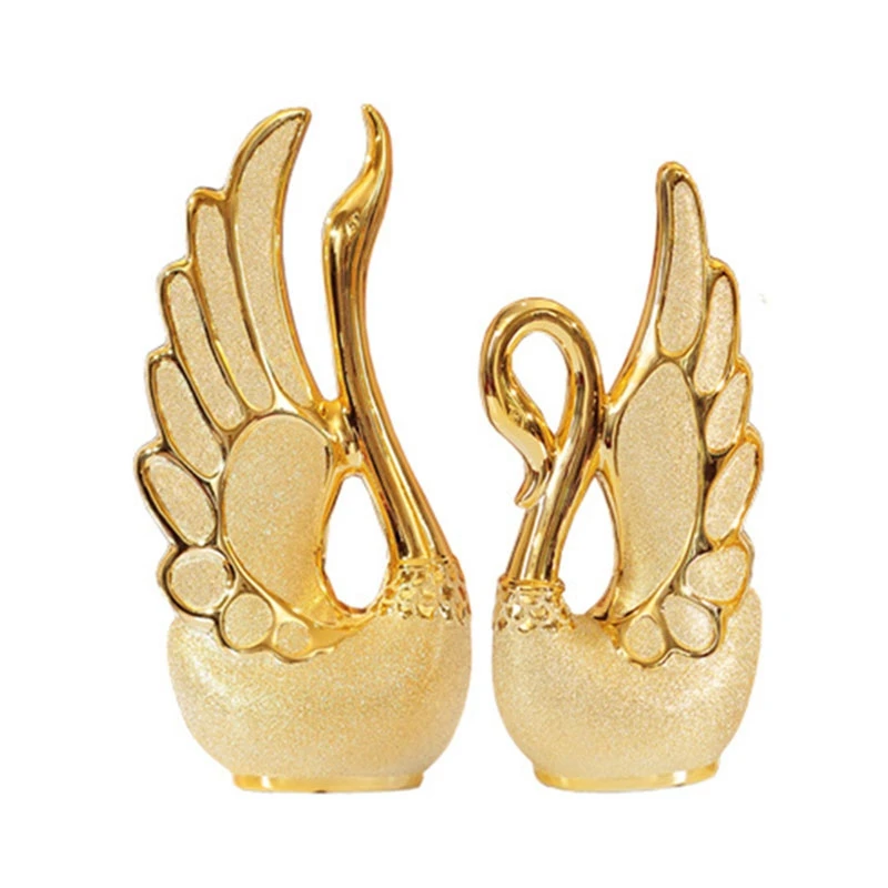 1 Pair Swan Lovers Home Decor Ceramic Crafts Porcelain Animal Figurines Wedding Decoration Lovers Gift-A
1 Pair Swan Lovers Home Decor Ceramic Crafts Porcelain Animal Figurines Wedding Decoration Lovers Gift-A