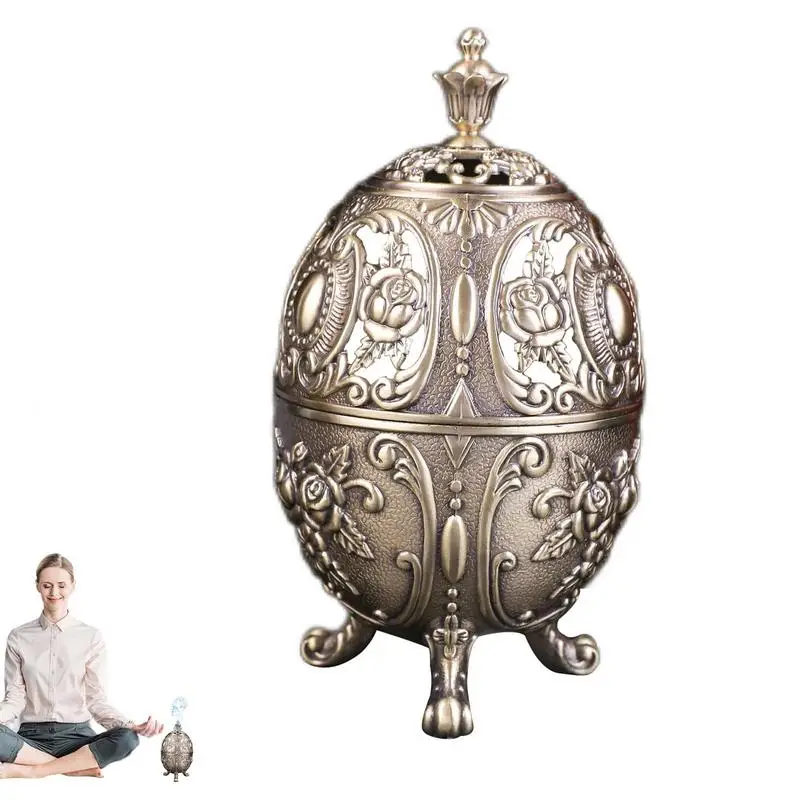 Vintage Incense Burner Holder Cone Incense Burner Holder Ash Catcher With Lid Metal Censer Antique Cone Coil Incense Burner
Vintage Incense Burner Holder Cone Incense Burner Holder Ash Catcher With Lid Metal Censer Antique Cone Coil Incense Burner