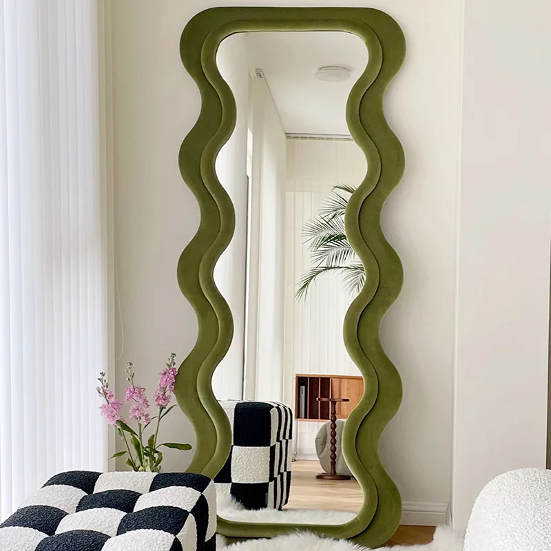 Irregular Art Floor Mirror Full Length Nordic Design Living Room Large Frame Lace Mirror Home Design Girls Decorations
Irregular Art Floor Mirror Full Length Nordic Design Living Room Large Frame Lace Mirror Home Design Girls Decorations