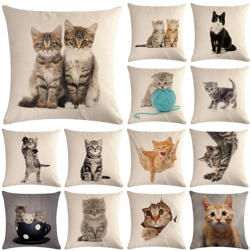Cute Cat Sofa Decorative Cotton Linen Cushion Cover Pillow Pillowcase 45*45 Throw Pillow Home Decor Pillowcover
Cute Cat Sofa Decorative Cotton Linen Cushion Cover Pillow Pillowcase 45*45 Throw Pillow Home Decor Pillowcover