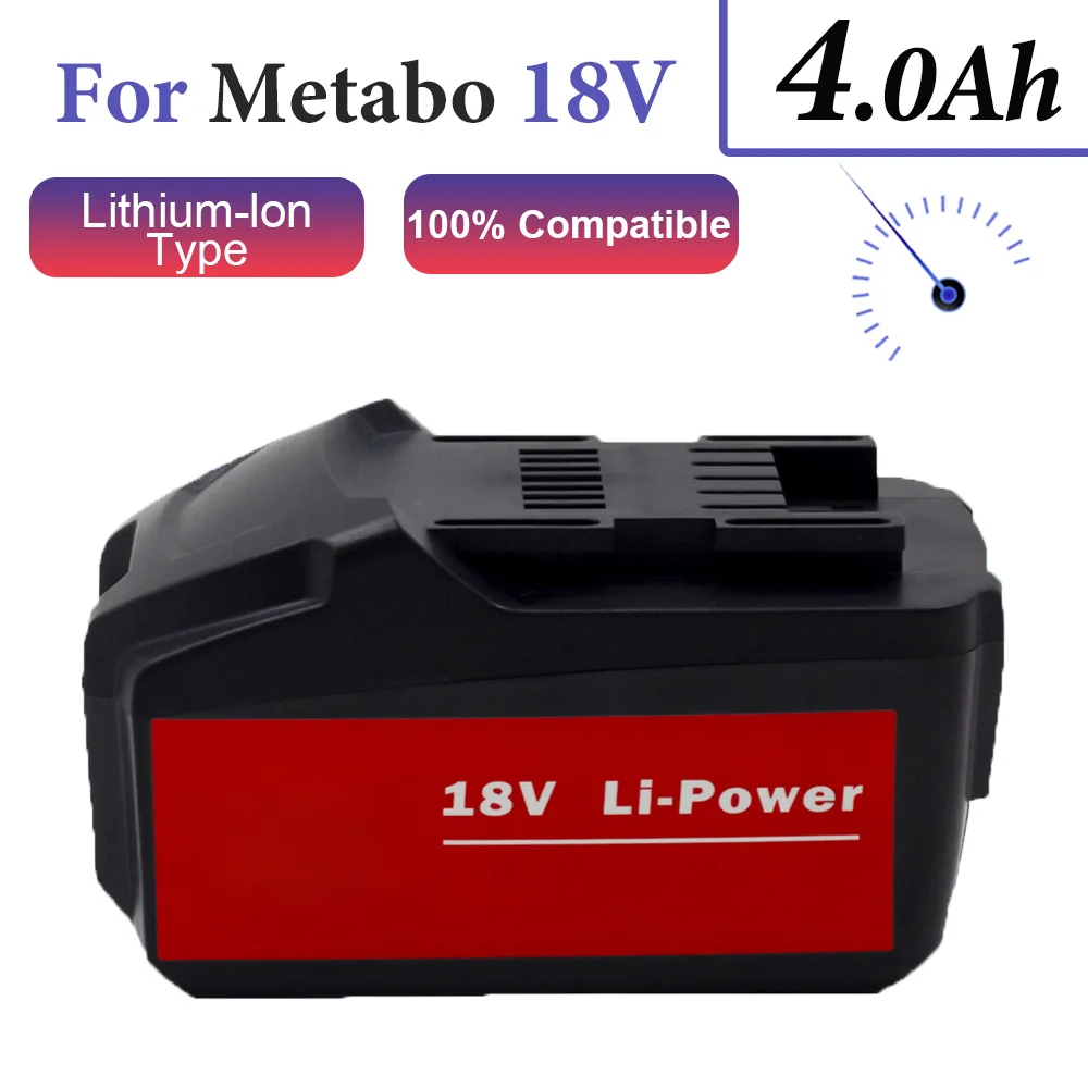 18V 9.0Ah Battery for Metabo Cordless Power Tool Drill Drivers for Metabo 18V Battery Charger Set 9000mah 625592000 625591000
18V 9.0Ah Battery for Metabo Cordless Power Tool Drill Drivers for Metabo 18V Battery Charger Set 9000mah 625592000 625591000