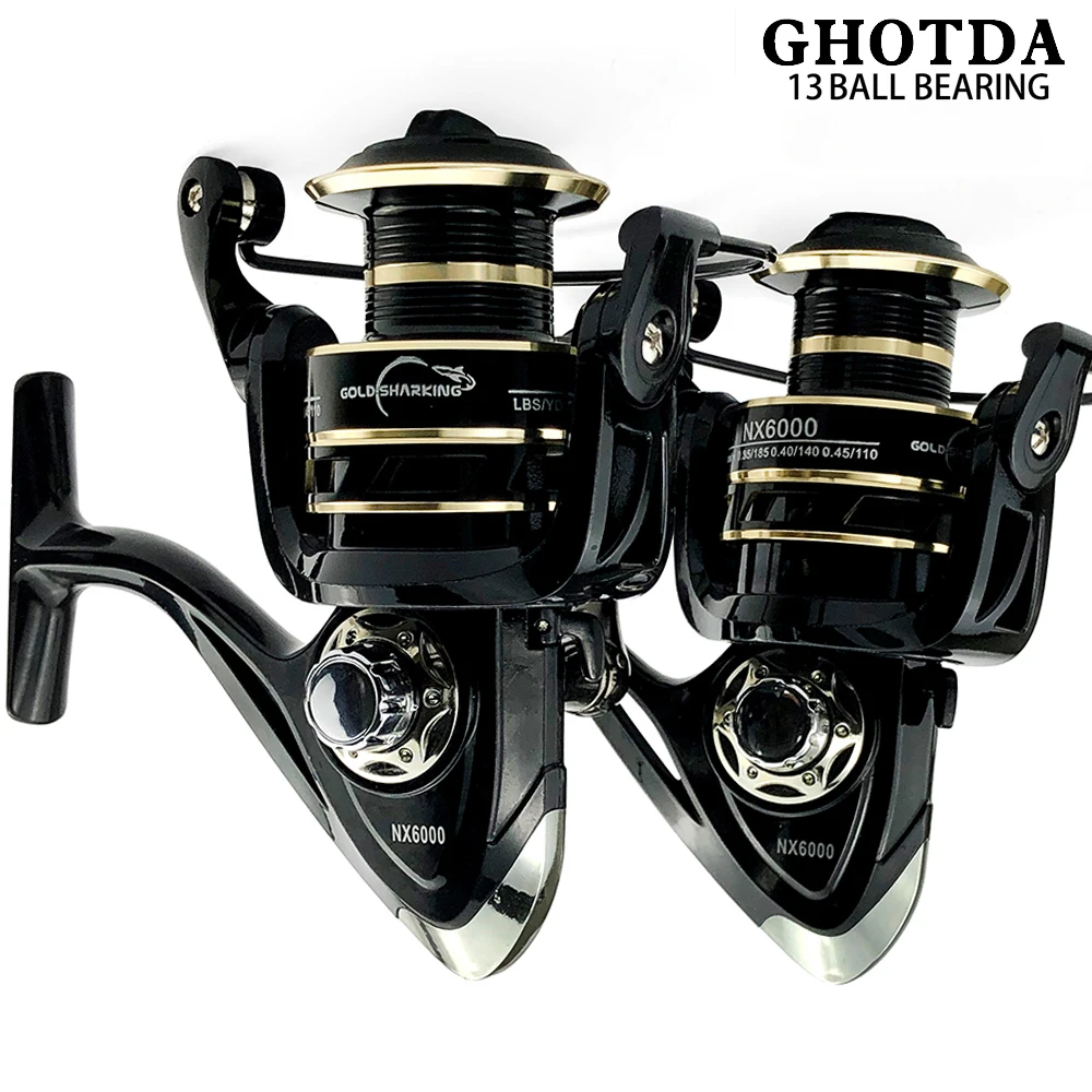 High-Quality Metal Spool Saltwater 5.2:1/4.7:1 Spinning Fishing Reel 2000-7000 Saltwater Wheel Fishing Accessories Carp Reel
High-Quality Metal Spool Saltwater 5.2:1/4.7:1 Spinning Fishing Reel 2000-7000 Saltwater Wheel Fishing Accessories Carp Reel