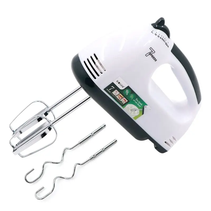 Электрический миксер для теста, 7 скоростей, ручной венчик для яиц, кухонный инструмент для выпечки 
Электрический миксер для теста, 7 скоростей, ручной венчик для яиц, кухонный инструмент для выпечки