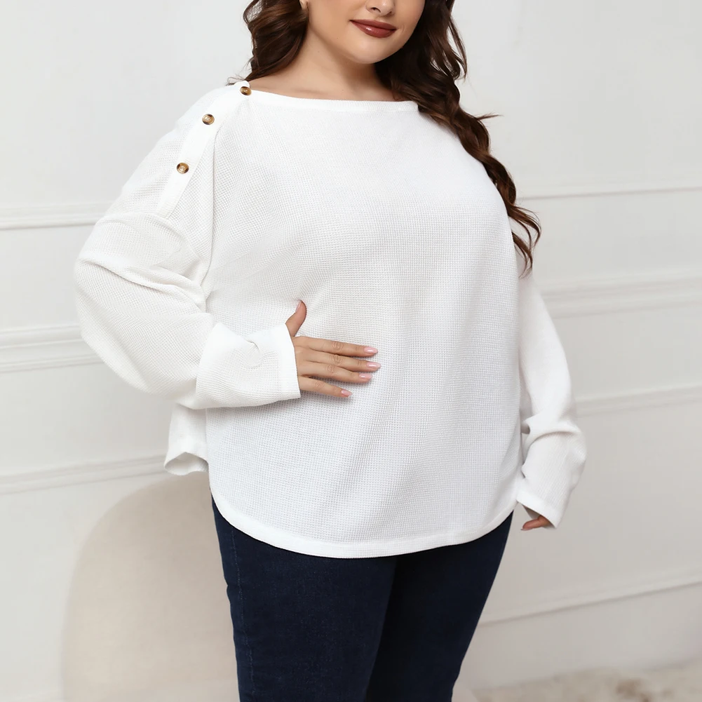 2022 Brand New Plus Size Women T-Shirt Ladies Casual Tops Long Sleeved Straight Neck Blouse Comfortable Skin Touch
2022 Brand New Plus Size Women T-Shirt Ladies Casual Tops Long Sleeved Straight Neck Blouse Comfortable Skin Touch