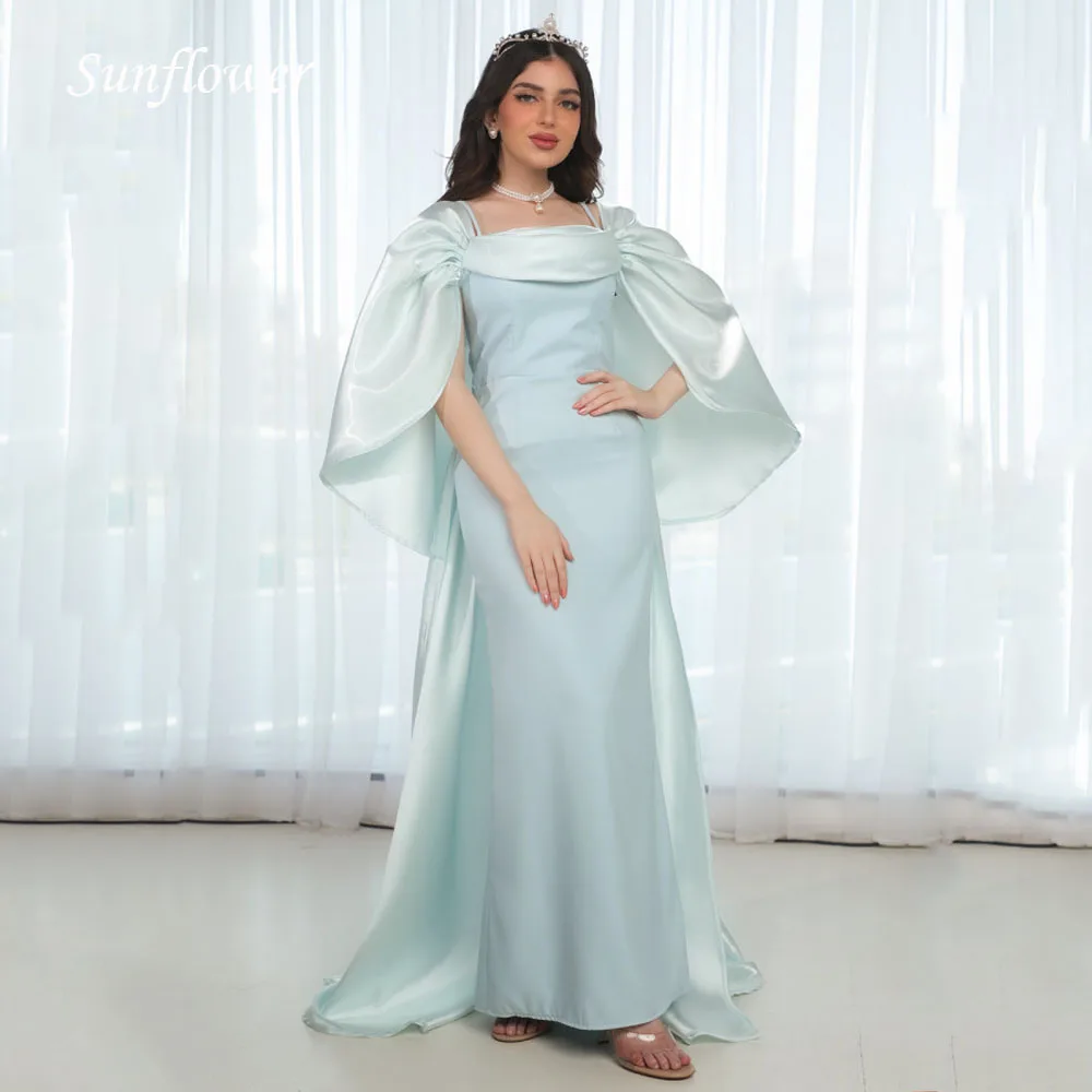 Sunflower Simple Blue Square Collar Formal Evening Dress 2023 Slim Mermaid Half Sleeve Ankle-Length High-end Custom Prom Gowns
Sunflower Simple Blue Square Collar Formal Evening Dress 2023 Slim Mermaid Half Sleeve Ankle-Length High-end Custom Prom Gowns
