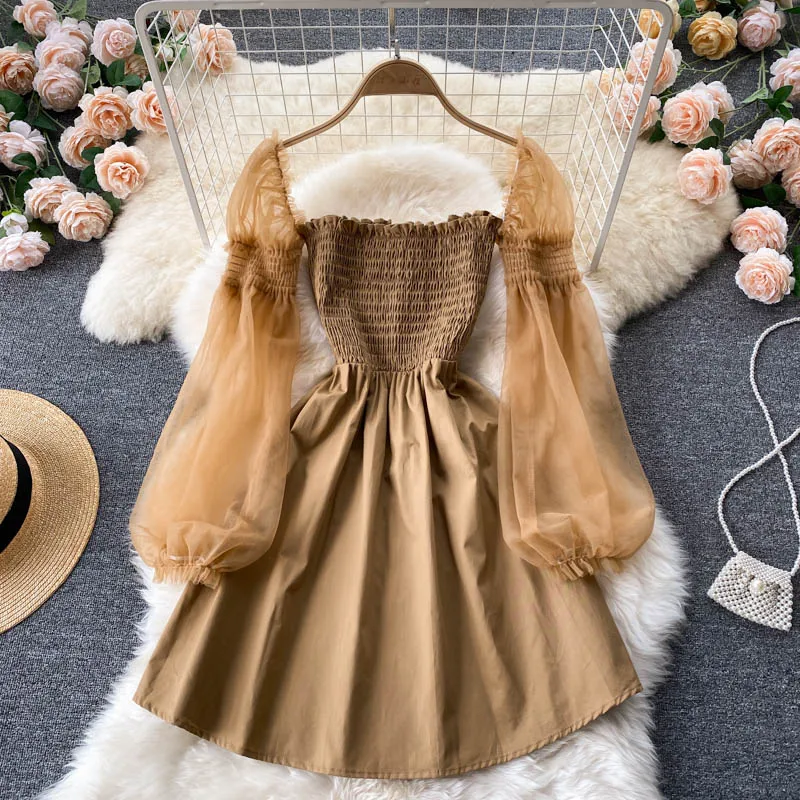 ZCWXM Spring Black Mini Dress Women 2022 Elegant Mesh Long Puff Sleeve Dress Slim Vestido Sexy Square Collar Party White Dress
ZCWXM Spring Black Mini Dress Women 2022 Elegant Mesh Long Puff Sleeve Dress Slim Vestido Sexy Square Collar Party White Dress