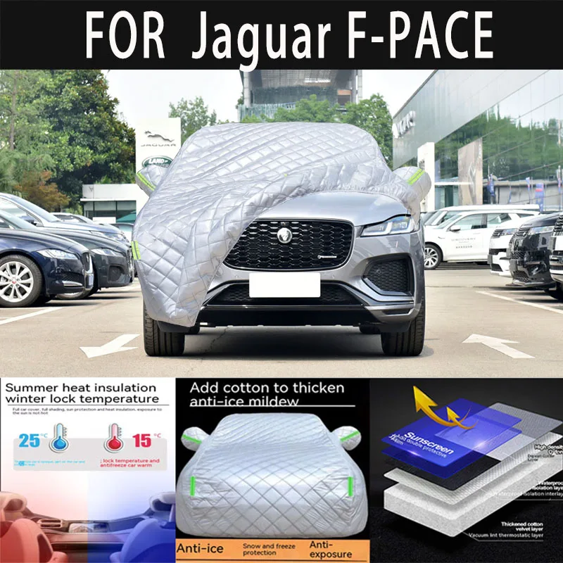 For Jaguar F-PACE auto hail proof protective cover, snow cover, sunshade, waterproof and dustproof external car accessories
For Jaguar F-PACE auto hail proof protective cover, snow cover, sunshade, waterproof and dustproof external car accessories