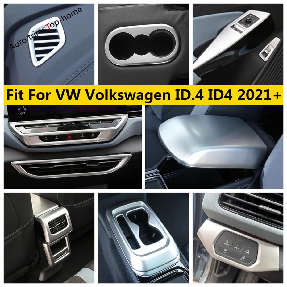 Matte Interior Window Lift / Steering Wheel / Water Cup / AC Air Cover Trim Kit Accessories For VW Volkswagen ID.4 ID4 2021 2022
Matte Interior Window Lift / Steering Wheel / Water Cup / AC Air Cover Trim Kit Accessories For VW Volkswagen ID.4 ID4 2021 2022