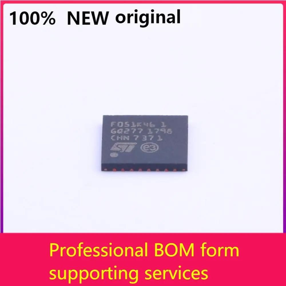 MCU 32-битный GP STM32F ARM Cortex M0 RISC 16kB Flash 32-контактный UFQFPN T/R-лента и катушка STM32F051K4U6TR 100% оригинал
MCU 32-битный GP STM32F ARM Cortex M0 RISC 16kB Flash 32-контактный UFQFPN T/R-лента и катушка STM32F051K4U6TR 100% оригинал