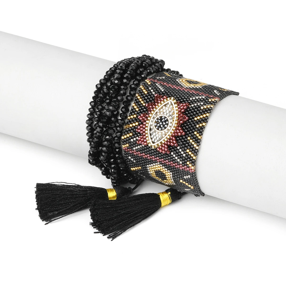 Rttooas MIYUKI Evil Eye Bracelets for Women Handmade Multilayer Crystal Bracelet Luxury Fashion Jewelry Pulseras Mujer Wholesale
Rttooas MIYUKI Evil Eye Bracelets for Women Handmade Multilayer Crystal Bracelet Luxury Fashion Jewelry Pulseras Mujer Wholesale