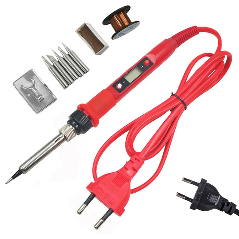 Digital Display Soldering Iron Kit 80W Welding Heater Set Portable Jewelry Making Manual Electronics Red EU Plug
Digital Display Soldering Iron Kit 80W Welding Heater Set Portable Jewelry Making Manual Electronics Red EU Plug