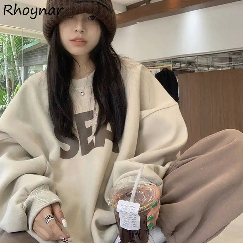 Sweatshirts Women O-neck Winter Bf Letter Lazy Thicken Hipster Ins Teenager Casual Stylish Korean Full Sleeve College Young New
Sweatshirts Women O-neck Winter Bf Letter Lazy Thicken Hipster Ins Teenager Casual Stylish Korean Full Sleeve College Young New