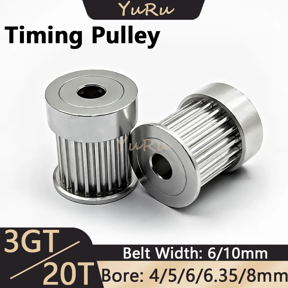3GT 20Teeth Timing Pulley Bore 4 5 6 6.35 8mm Belt Width 6 10mm 3MGT 20T Tensioning Wheel Open Synchronous 3D Printer Parts
3GT 20Teeth Timing Pulley Bore 4 5 6 6.35 8mm Belt Width 6 10mm 3MGT 20T Tensioning Wheel Open Synchronous 3D Printer Parts