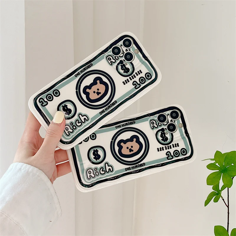 Cartoon Originality Funny Rich Bear Back Pattern Soft TPU Phone Case For IPhone 12 11 13 Pro Max Xs XR X Gasbag Anti Drop Cover
Cartoon Originality Funny Rich Bear Back Pattern Soft TPU Phone Case For IPhone 12 11 13 Pro Max Xs XR X Gasbag Anti Drop Cover