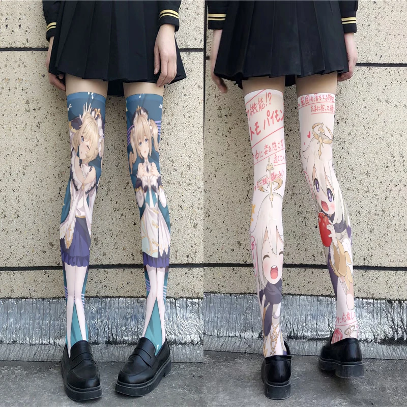 Japanese Women Stockings 3D Printing Genshin Series Thigh Velvet Gift Long Socks Harajuku Sweet Kawaii Lolita Anime Girl Cosplay
Japanese Women Stockings 3D Printing Genshin Series Thigh Velvet Gift Long Socks Harajuku Sweet Kawaii Lolita Anime Girl Cosplay