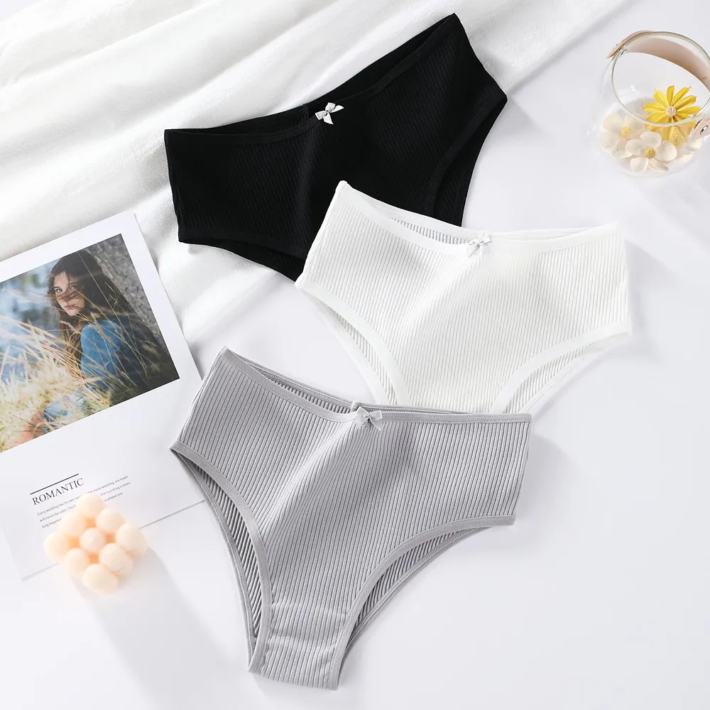 3PCS/lot Cotton Panties Women Comfortable Underwear Sexy Low-Rise Underpants Female Lingerie Big Size Ladies Briefs Underwears
3PCS/lot Cotton Panties Women Comfortable Underwear Sexy Low-Rise Underpants Female Lingerie Big Size Ladies Briefs Underwears