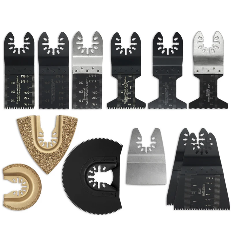Multifunction Universal Saw Blades Set Oscillating Quick Release For Woodworking DIY Power Tool 12-Pcs/Set
Multifunction Universal Saw Blades Set Oscillating Quick Release For Woodworking DIY Power Tool 12-Pcs/Set
