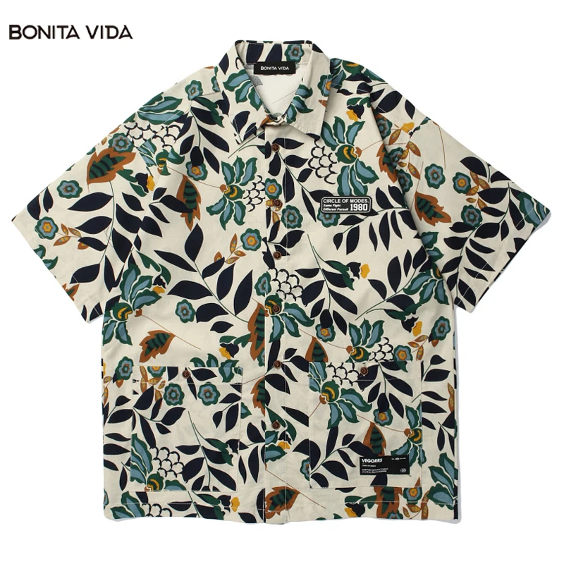 Vintage Y2K Graphic Hawaiian Beach Shirt Retro Floral Printed Short Sleeve Aloha Hip Hop Loose Casual For Men Women Shirts
Vintage Y2K Graphic Hawaiian Beach Shirt Retro Floral Printed Short Sleeve Aloha Hip Hop Loose Casual For Men Women Shirts