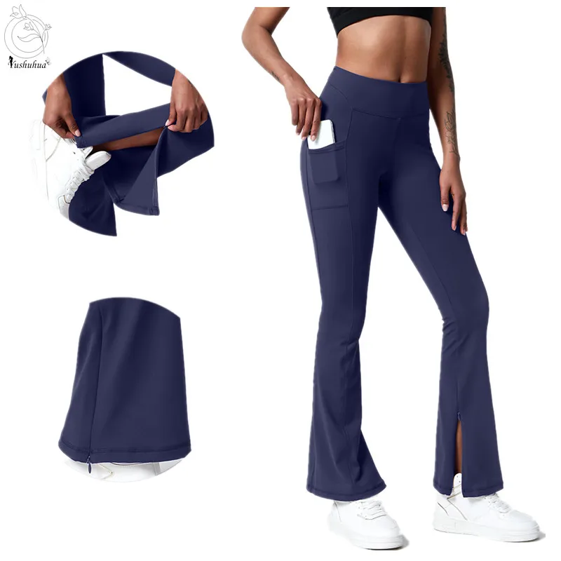 YUSHUHUA Tummy Control Wide Leg Yoga Leggings Women High Waist Flared sport Pants With Pocket And Side Zipper Gym Workout Pants
YUSHUHUA Tummy Control Wide Leg Yoga Leggings Women High Waist Flared sport Pants With Pocket And Side Zipper Gym Workout Pants
