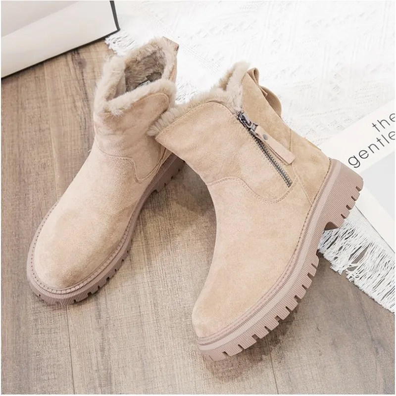 Size 35-42 Thick Plush Inside European Winter Keep Warm Women Snow Boots Thick-soled Fashion Girls Ankle Boots Heel 4CM
Size 35-42 Thick Plush Inside European Winter Keep Warm Women Snow Boots Thick-soled Fashion Girls Ankle Boots Heel 4CM