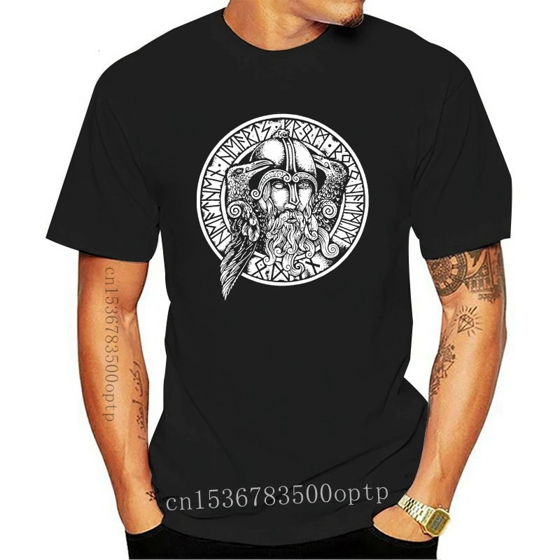 Camiseta vikinga Valhalla para hombre, prenda de vestir, de algodón, con estampado 3D, última moda, 2021
Camiseta vikinga Valhalla para hombre, prenda de vestir, de algodón, con estampado 3D, última moda, 2021