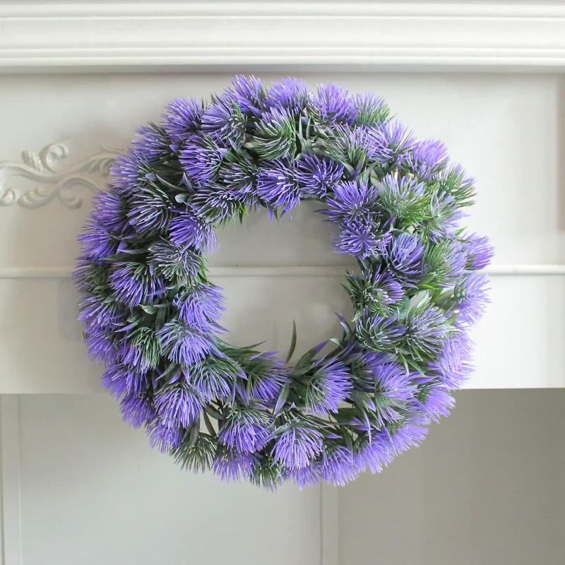 Artificial Wreath Hanging Decor Purple Lavender Front Door Windows Wreath Simulation Flower Wreath Home Decoration
Artificial Wreath Hanging Decor Purple Lavender Front Door Windows Wreath Simulation Flower Wreath Home Decoration