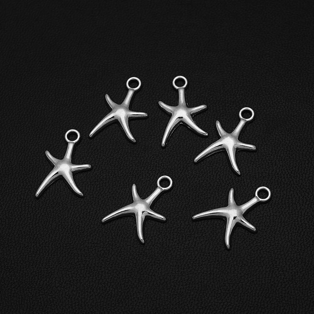 30pcs/Lots 12x18mm Antique Silver Plated Starfish Sea Charms Ocean Life Pendants For Diy Bracelet Designer Wholesale Accessories 
30pcs/Lots 12x18mm Antique Silver Plated Starfish Sea Charms Ocean Life Pendants For Diy Bracelet Designer Wholesale Accessories