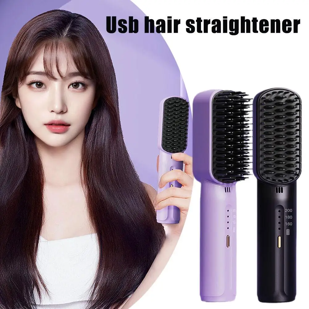 Lazy Hair Straightener Wireless Hair Hot Comb Mini USB Rechargeable 2024 Best Cordless Hair Straightener Brush For Home Tra A0G2
Lazy Hair Straightener Wireless Hair Hot Comb Mini USB Rechargeable 2024 Best Cordless Hair Straightener Brush For Home Tra A0G2