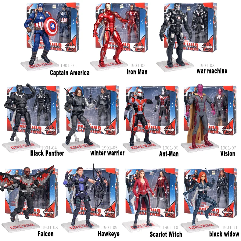 Disney Marvel the Avengers Figure Movie Anime Black Panther Spider-Man Captain America Ironman Hulk Thor Superhero Action Figure
Disney Marvel the Avengers Figure Movie Anime Black Panther Spider-Man Captain America Ironman Hulk Thor Superhero Action Figure