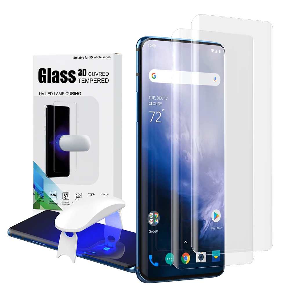 Screen Protector with fingerprint unlock for Oneplus 7 Pro 7T Pro 9Pro UV Glass film full cover for Oneplus 8 Pro tempered glass
Screen Protector with fingerprint unlock for Oneplus 7 Pro 7T Pro 9Pro UV Glass film full cover for Oneplus 8 Pro tempered glass