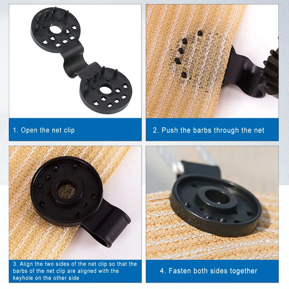 40/50/100pcs Greenhouse Film Sun Shade Net Clip Buckle Canopy Outdoor Clamp Camping Tent Fence Netting Fix Installation Clamps
40/50/100pcs Greenhouse Film Sun Shade Net Clip Buckle Canopy Outdoor Clamp Camping Tent Fence Netting Fix Installation Clamps