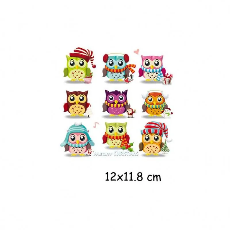 Heat Transfer Clothes T-Shirt Thermal Stickers Decoration Printing 12x11.8cm Set Small Cute Owls Animals Iron on Patches for DIY
Heat Transfer Clothes T-Shirt Thermal Stickers Decoration Printing 12x11.8cm Set Small Cute Owls Animals Iron on Patches for DIY