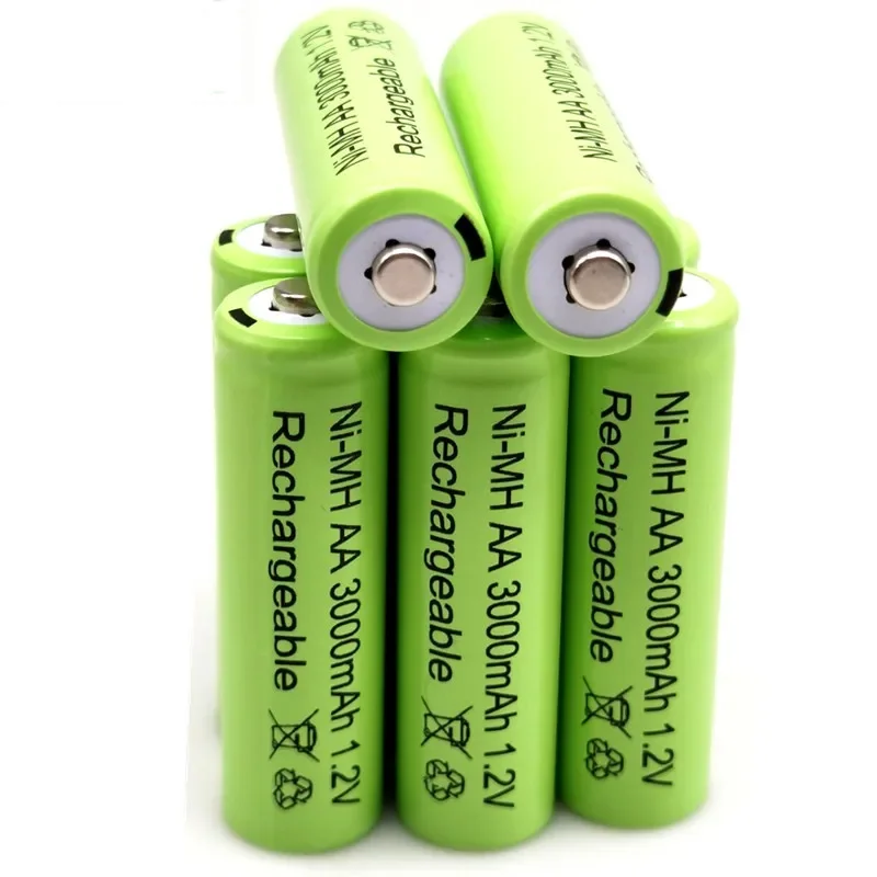 

100% new 1,2V 3000 mAh NI MH AA Pre-cargado bateras recargables NI-MH recargable AA batera para juguetes micrfono de la cmara