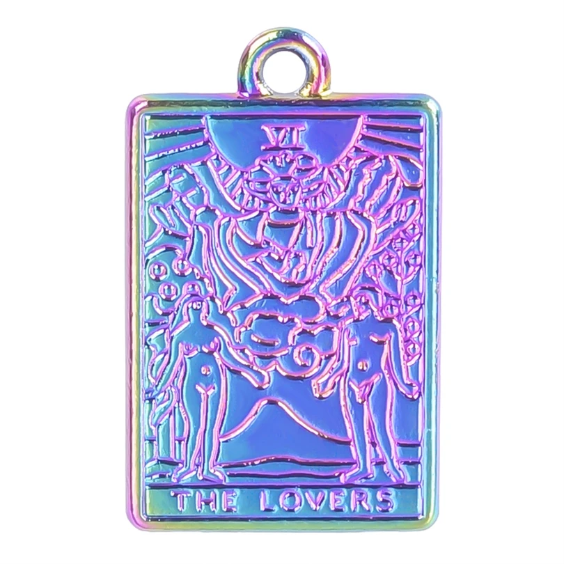 5pcs Alloy Rainbow Color Unisex Tarot Cards 【6】(The Lovers,VI) Charms Pendant Accessory Necklace Keychain Jewelry Making Bulk
5pcs Alloy Rainbow Color Unisex Tarot Cards 【6】(The Lovers,VI) Charms Pendant Accessory Necklace Keychain Jewelry Making Bulk
