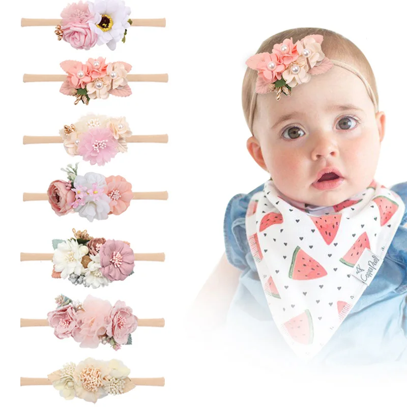 3/4pcs/set Baby Pearl Flower Headband Floral Elastic Nylon Hair Band Infant Toddler Headband Headdress Baby Hair Accessories New
3/4pcs/set Baby Pearl Flower Headband Floral Elastic Nylon Hair Band Infant Toddler Headband Headdress Baby Hair Accessories New