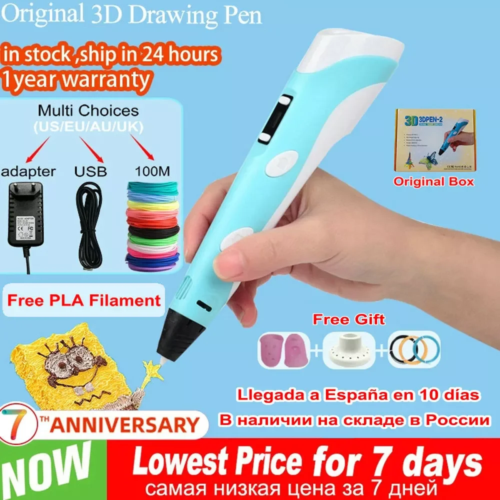 3D Pen for Children 3D Drawing Printing Pen with LCD Screen Compatible PLA Filament Toys for Kids Christmas Birthday Gift
3D Pen for Children 3D Drawing Printing Pen with LCD Screen Compatible PLA Filament Toys for Kids Christmas Birthday Gift