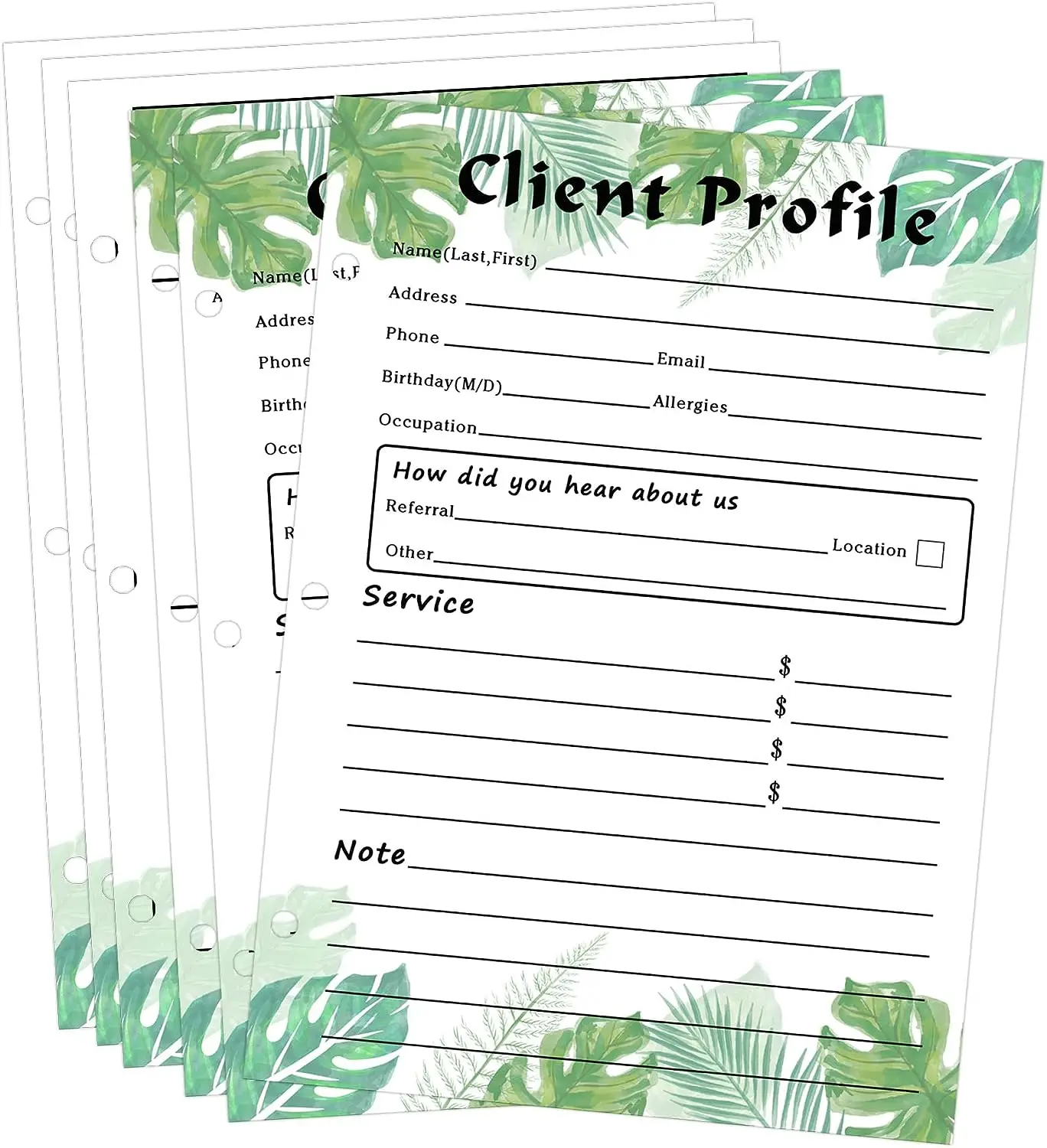 50 Pcs Client Profile Cards Customer Contact Profile Record Sheets 5.5*8.5 Inches Stylist Binder Insert Cards Beautician Nail
50 Pcs Client Profile Cards Customer Contact Profile Record Sheets 5.5*8.5 Inches Stylist Binder Insert Cards Beautician Nail