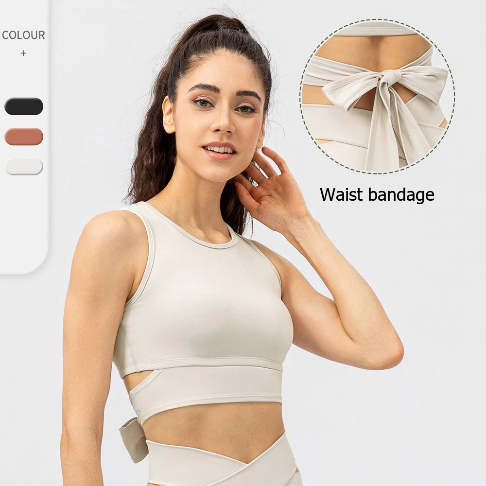 New Fashion Sleeveless Fitness Crop Top Women Solid Color Workout Running Vest With Chest Pads High Impact Tank Top Sportswear
New Fashion Sleeveless Fitness Crop Top Women Solid Color Workout Running Vest With Chest Pads High Impact Tank Top Sportswear