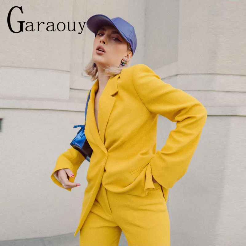 Garaouy 2022 Asymmetrical Yellow Basic Office Ladies Jacket Coat Spring Suit Women Blazer Mujer Female Sense Of Design Outwear
Garaouy 2022 Asymmetrical Yellow Basic Office Ladies Jacket Coat Spring Suit Women Blazer Mujer Female Sense Of Design Outwear