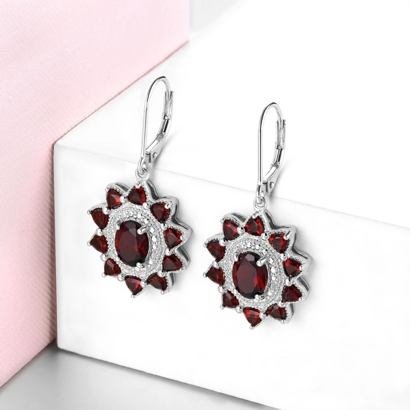 Женские винтажные серьги-Подсолнухи, классические красные серьги из серебра 925 пробы с гранатом
Женские винтажные серьги-Подсолнухи, классические красные серьги из серебра 925 пробы с гранатом