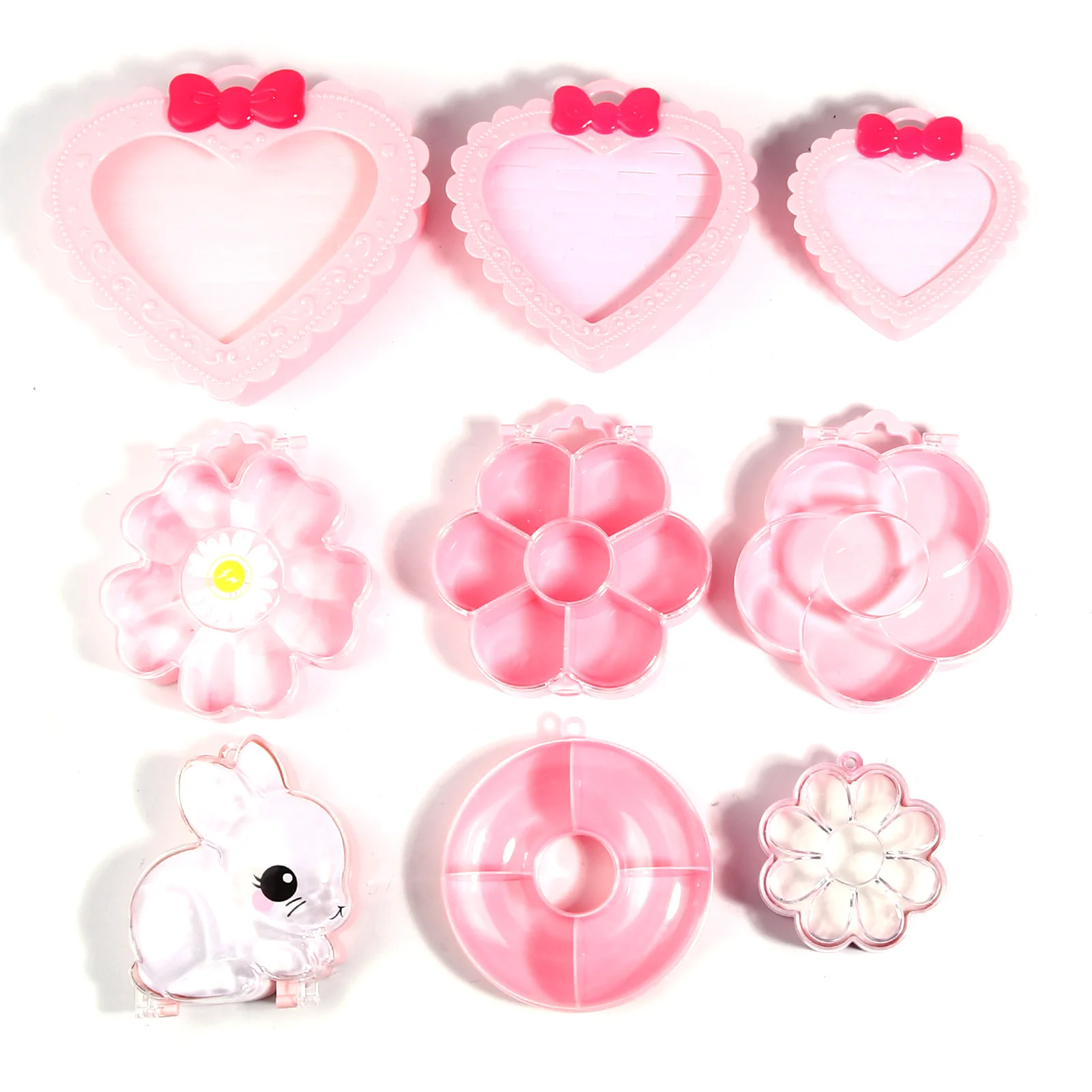 1 шт., пластиковый контейнер для хранения колец и кроликов
1 шт., пластиковый контейнер для хранения колец и кроликов