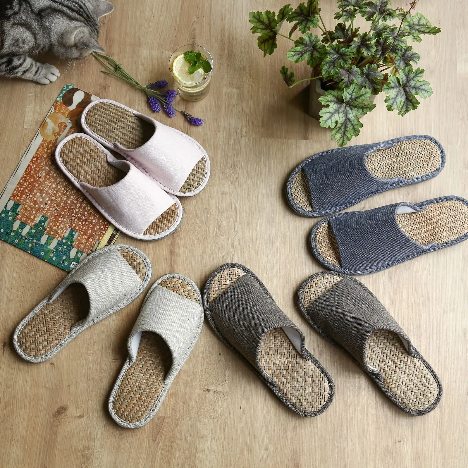 Summer Japanese Couple Cotton Hemp Cool Slippers Malan Grass Indoor Silent, Anti slip, Waterproof Rubber Sole Outcrop Home Shoes
Summer Japanese Couple Cotton Hemp Cool Slippers Malan Grass Indoor Silent, Anti slip, Waterproof Rubber Sole Outcrop Home Shoes