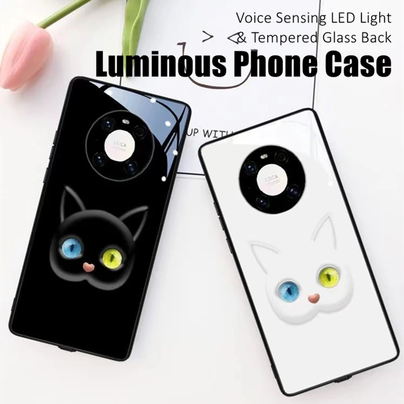 Couples Friends Cat LED Light Glowing Luminous Tempered Glass Phone Case for OnePlus 6 6T 7 7T 8 8T 9 9R 10 Ace Nord N200 Pro
Couples Friends Cat LED Light Glowing Luminous Tempered Glass Phone Case for OnePlus 6 6T 7 7T 8 8T 9 9R 10 Ace Nord N200 Pro
