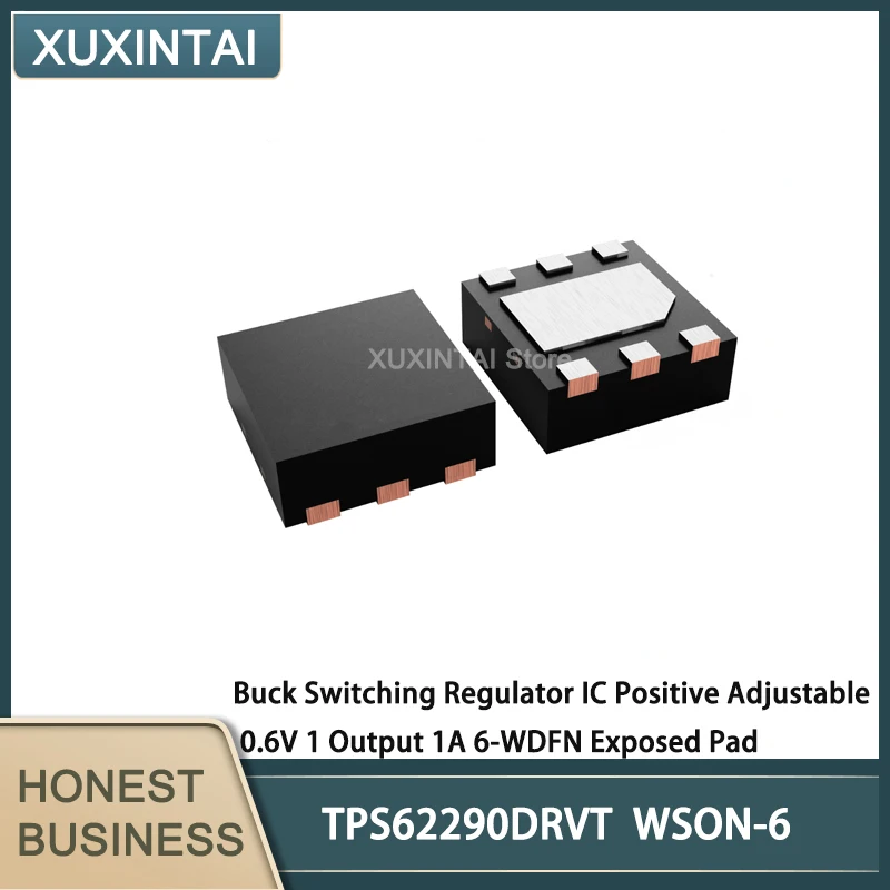 10 шт./лот TPS62290DRVT TPS62290 понижающий импульсный регулятор IC, Регулируемый Положительный 0,6 в, 1 выход 1A 6-WDFN, открытая подушка
10 шт./лот TPS62290DRVT TPS62290 понижающий импульсный регулятор IC, Регулируемый Положительный 0,6 в, 1 выход 1A 6-WDFN, открытая подушка