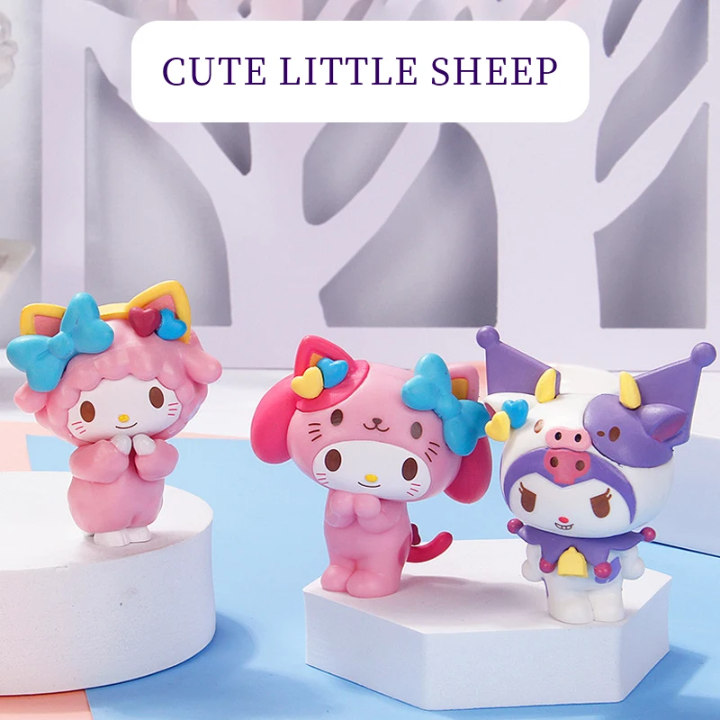 3pcs/set Sanrio Kawaii figures Cute My melody Kuromi Accessories Cartoon DIY Doll Cake Ornament Decoration Anime Toys Girls Gift
3pcs/set Sanrio Kawaii figures Cute My melody Kuromi Accessories Cartoon DIY Doll Cake Ornament Decoration Anime Toys Girls Gift