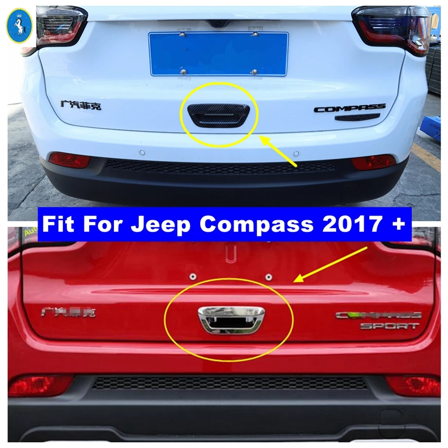Accessories Rear Trunk Tail Door Handle Catch Pull Doorknob Bowl Cover Trim For Jeep Compass 2017 - 2021 Chrome / Carbon Fiber
Accessories Rear Trunk Tail Door Handle Catch Pull Doorknob Bowl Cover Trim For Jeep Compass 2017 - 2021 Chrome / Carbon Fiber