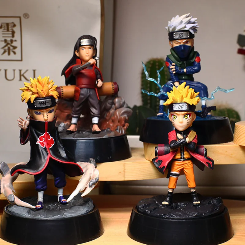 

Фигурка Наруто 11 см Q Version, экшн-фигурка GK Kakashi Uzumaki Naruto Senju Pain, модель, игрушки для детей, подарок, искусственное аниме